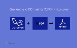 Generate a PDF using TCPDF in laravel