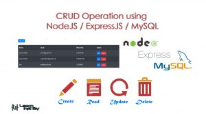 CRUD Operation using NodeJS ExpressJS MySQL